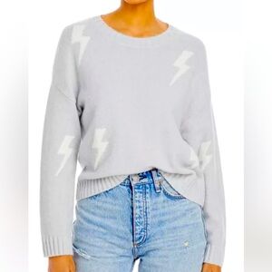 Rails Light Blue Lightning Bolt Sweater